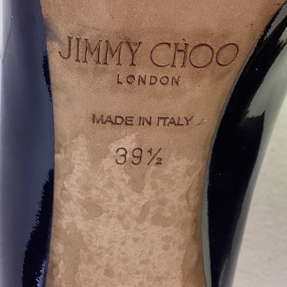 Jimmy Choo Romy Black Patent Pump - 39.5 - Picture 8 of 9